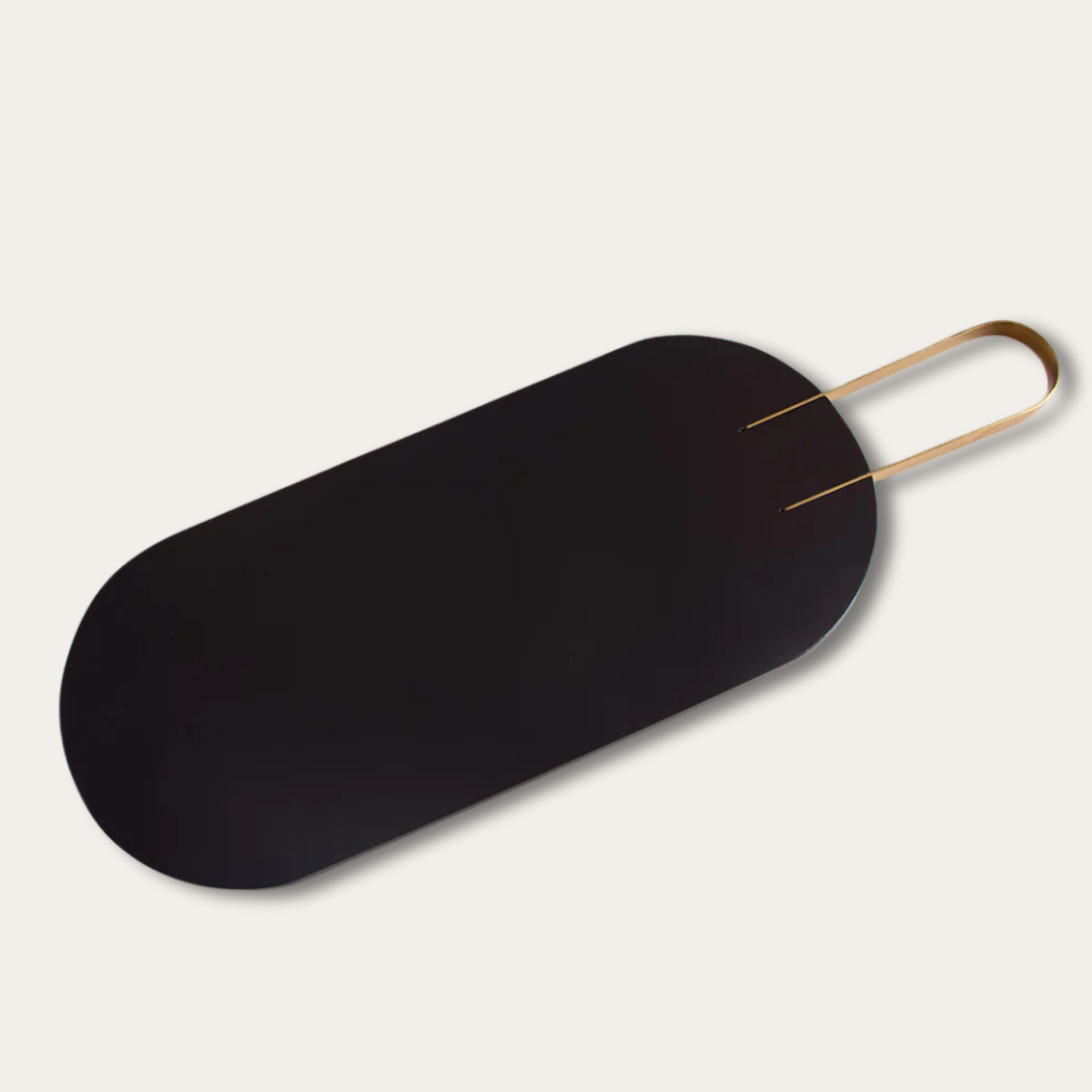 Midnight Charcuterie Board with Brass Handle