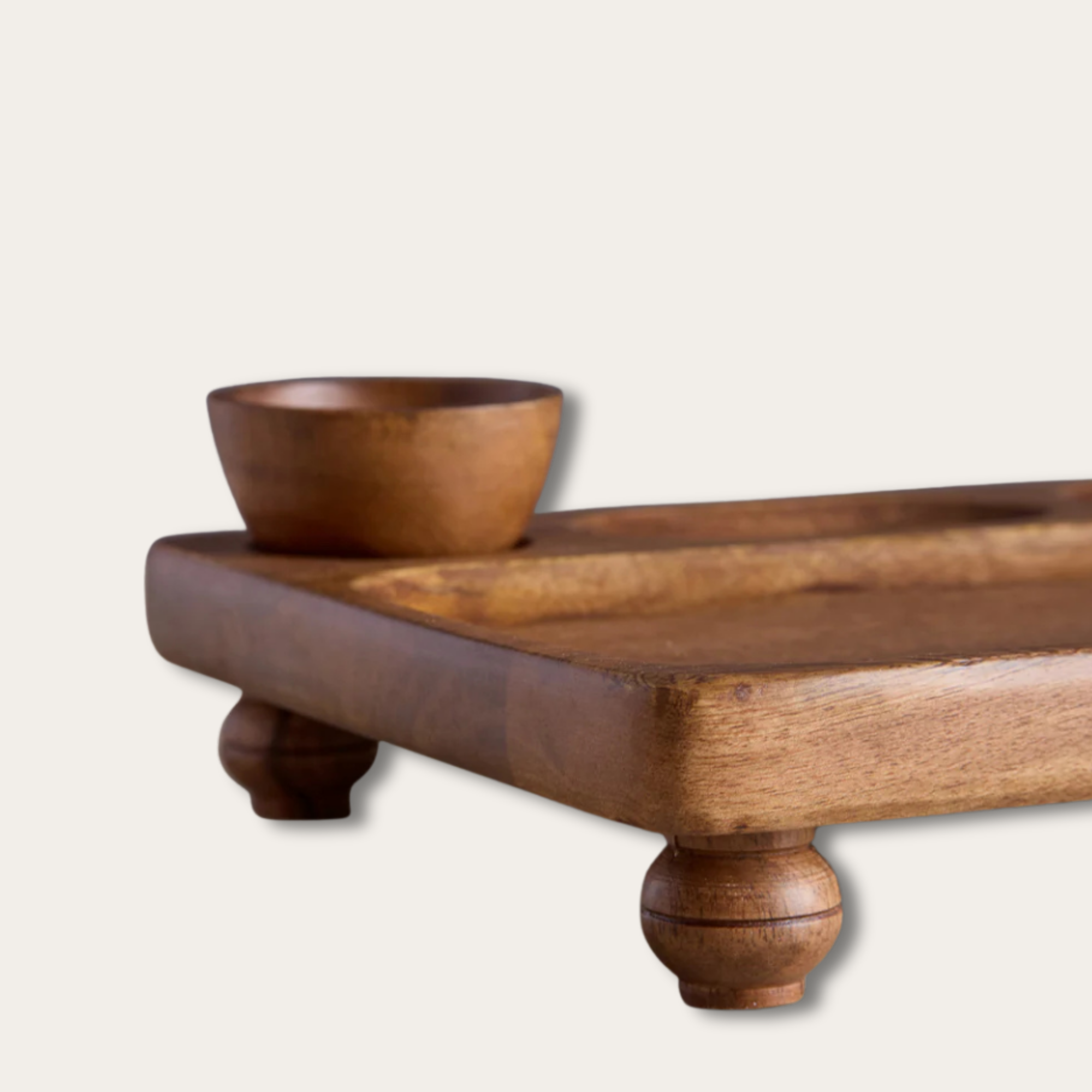 Taru Partition Serving Platter With Bowls
