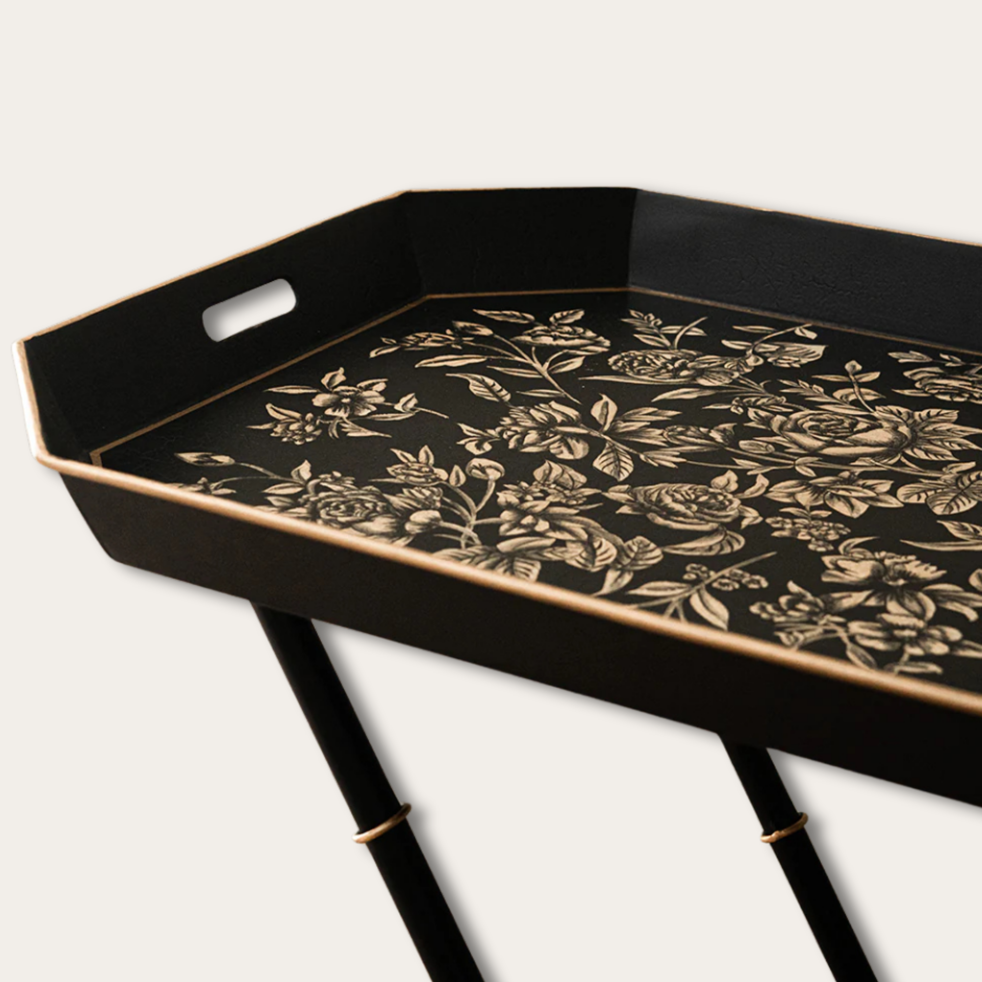 Noir Oro Standing Tray